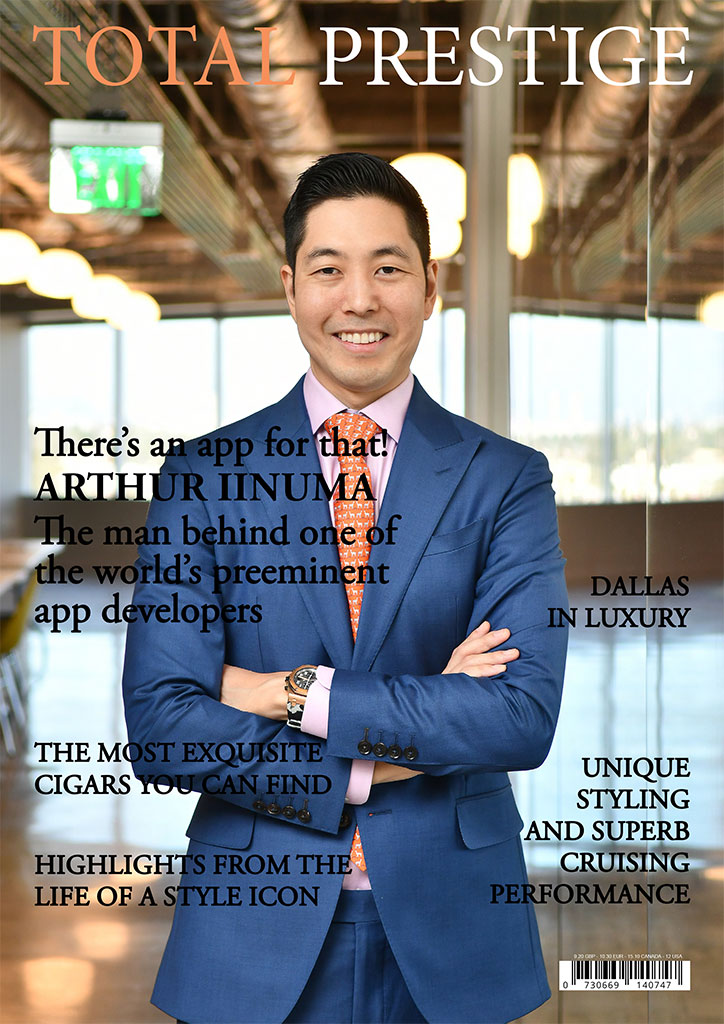 TOTALPRESTIGE MAGAZINE - On cover Arthur Iinuma