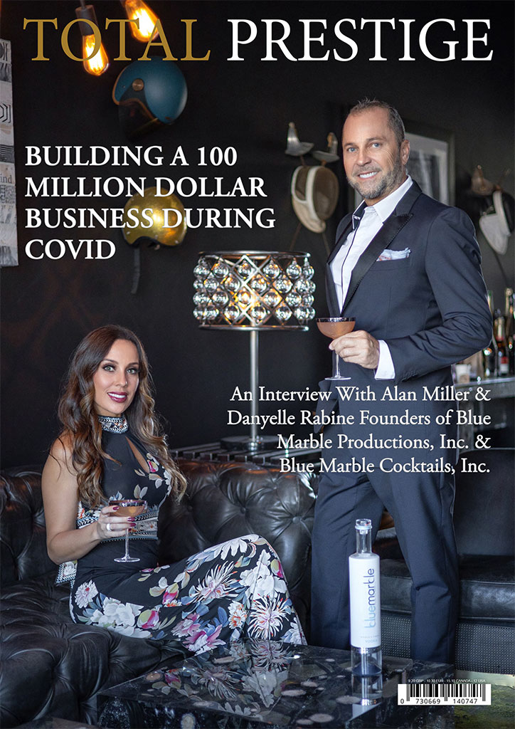 TOTALPRESTIGE MAGAZINE - On cover Alan Miller and Danyelle Rabine