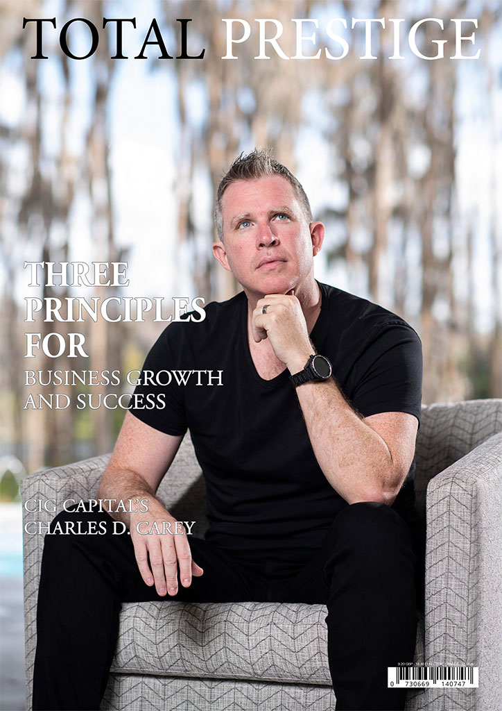 TOTALPRESTIGE MAGAZINE - On cover Charles D. Carey