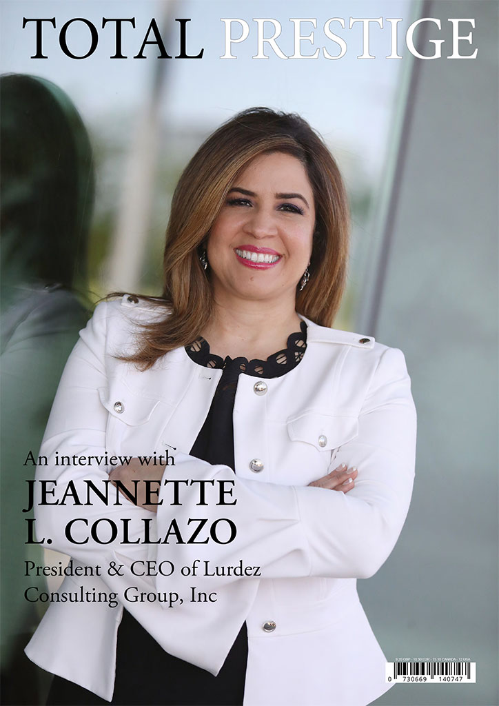 TOTALPRESTIGE MAGAZINE - On cover Jeannette L. Collazo