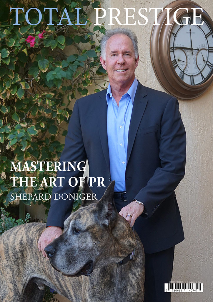 TOTALPRESTIGE MAGAZINE - On cover Shepard Doniger