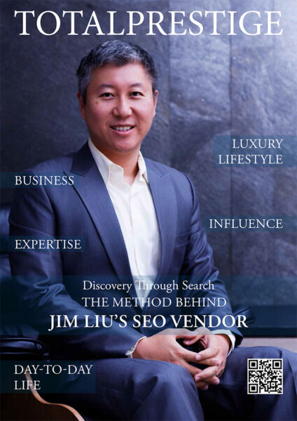 TOTALPRESTIGE MAGAZINE - On cover Jim Liu