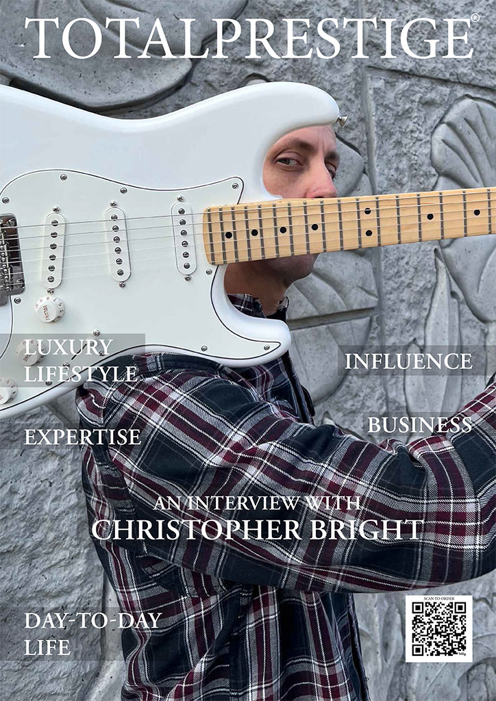 TOTALPRESTIGE MAGAZINE - On cover Christopher Bright