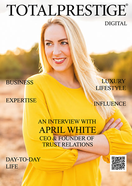 TOTALPRESTIGE MAGAZINE - On cover April White - DIGITAL